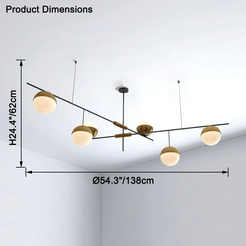 WOMO Branching Glass Bubble Chandelier-WM2551 - Image 24