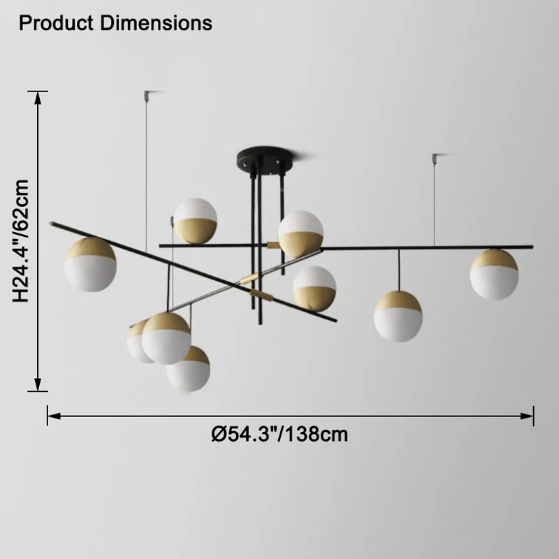WOMO Branching Glass Bubble Chandelier-WM2551 - Image 26