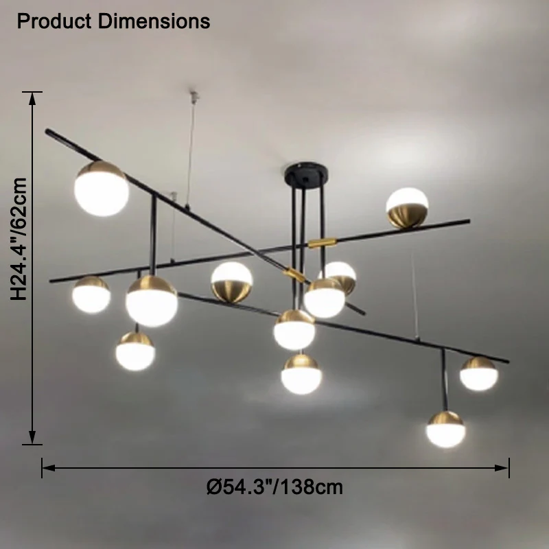 WOMO Branching Glass Bubble Chandelier-WM2551 - Image 28