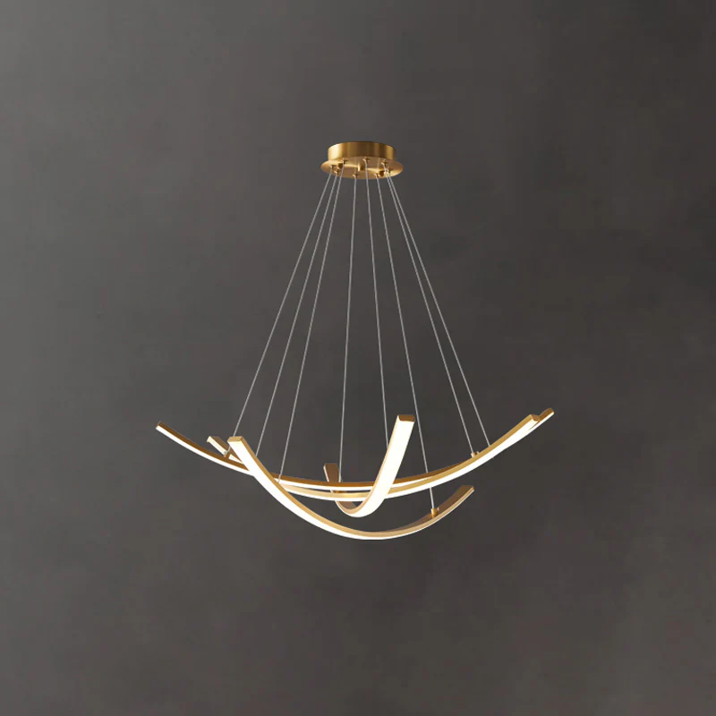WOMO Arc Led Brass Chandelier-WM2569 - Image 10
