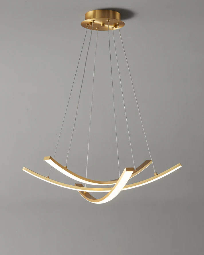 WOMO Arc Led Brass Chandelier-WM2569 - Image 6