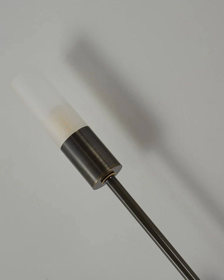 WOMO Black and Brass Modern Candelabra Wall Sconce-WM6096 - Image 11