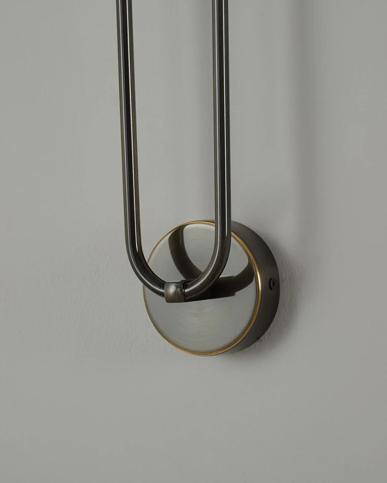 WOMO Black and Brass Modern Candelabra Wall Sconce-WM6096 - Image 12