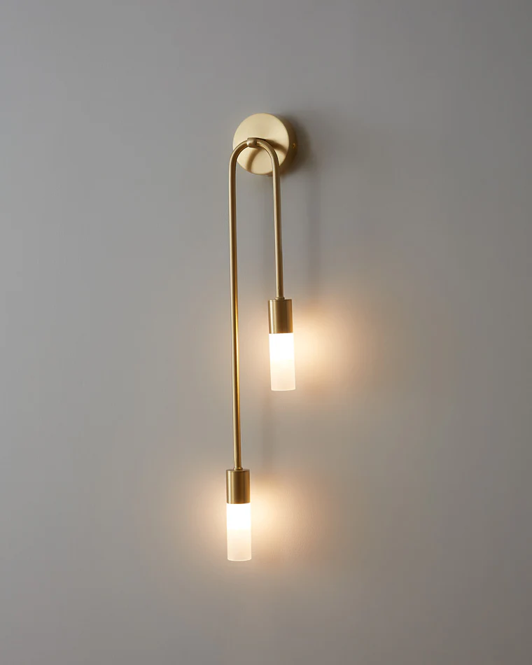 WOMO Black and Brass Modern Candelabra Wall Sconce-WM6096 - Image 19