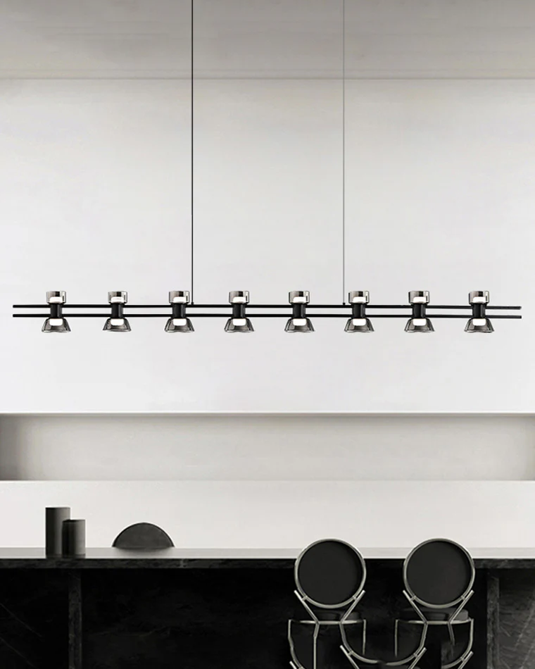 WOMO Brass Linear Chandelier-WM2225 - Image 11