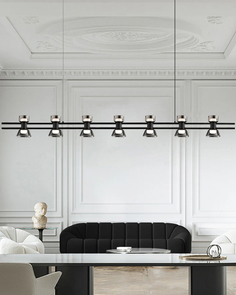 WOMO Brass Linear Chandelier-WM2225 - Image 14