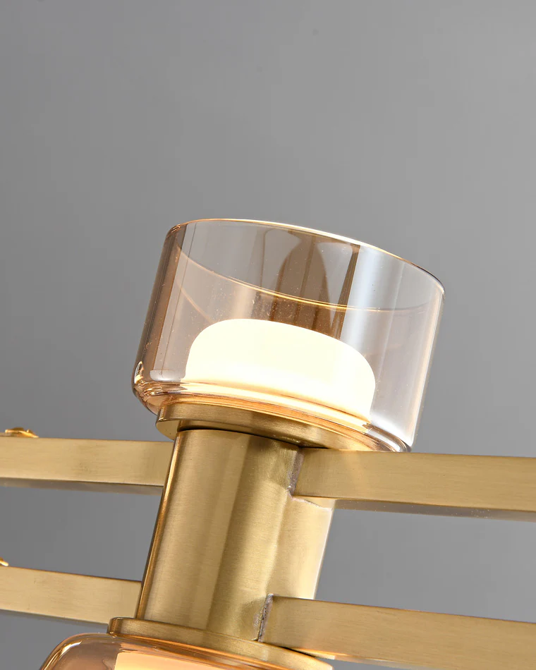 WOMO Brass Linear Chandelier-WM2225 - Image 24