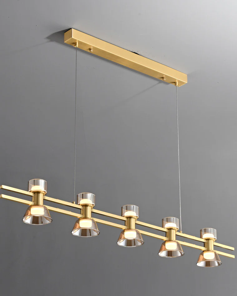 WOMO Brass Linear Chandelier-WM2225 - Image 28