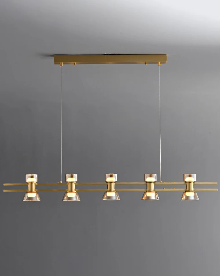WOMO Brass Linear Chandelier-WM2225 - Image 29