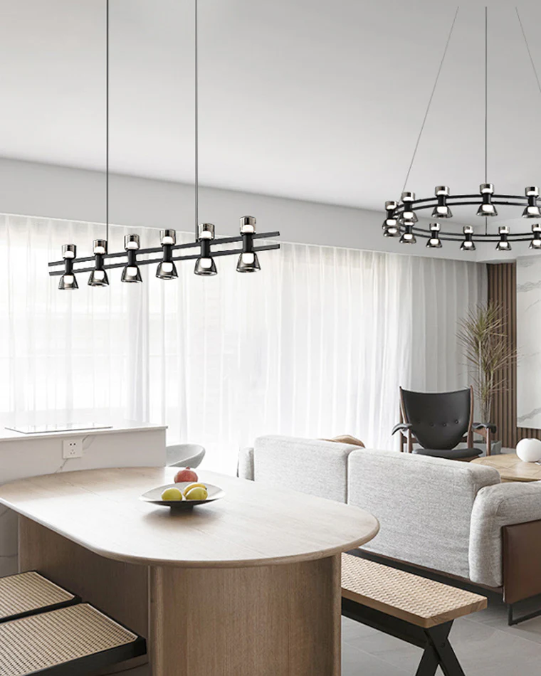 WOMO Brass Linear Chandelier-WM2225 - Image 4
