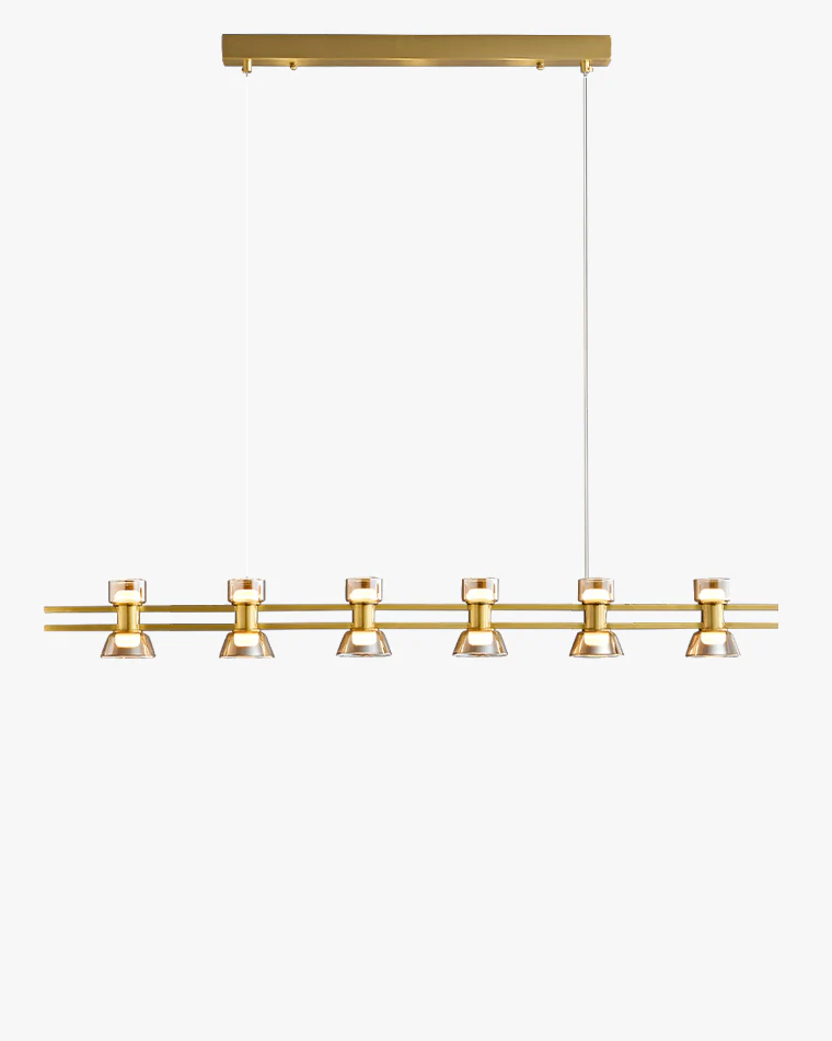 WOMO Brass Linear Chandelier-WM2225 - Image 48