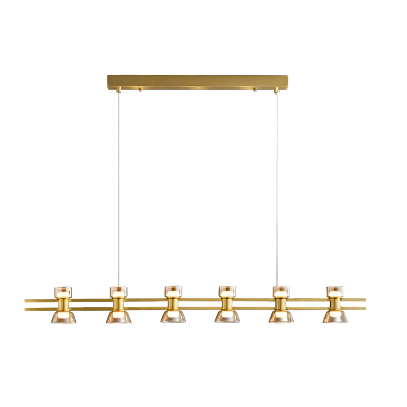 WOMO Brass Linear Chandelier-WM2225 - Image 49