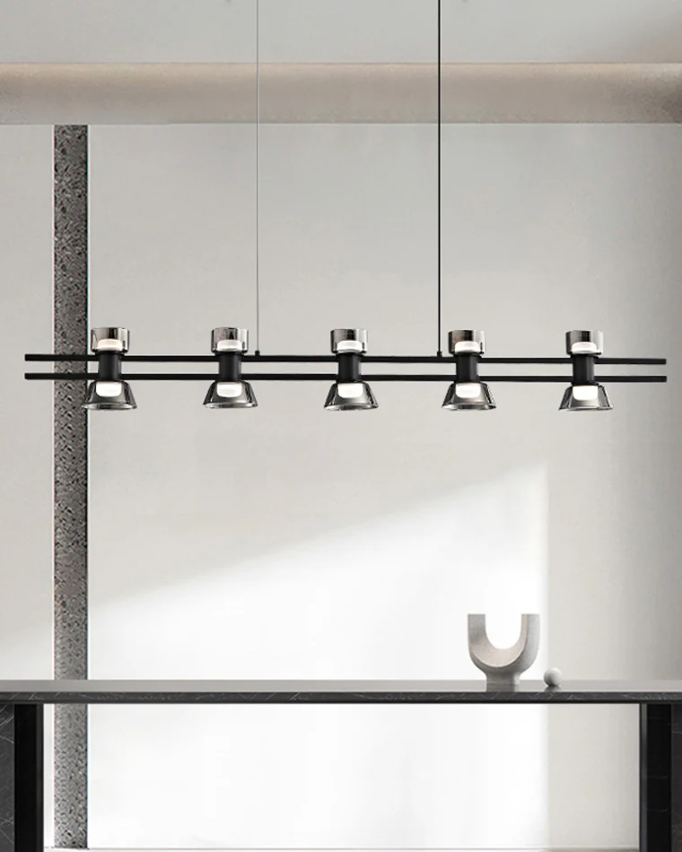 WOMO Brass Linear Chandelier-WM2225 - Image 5