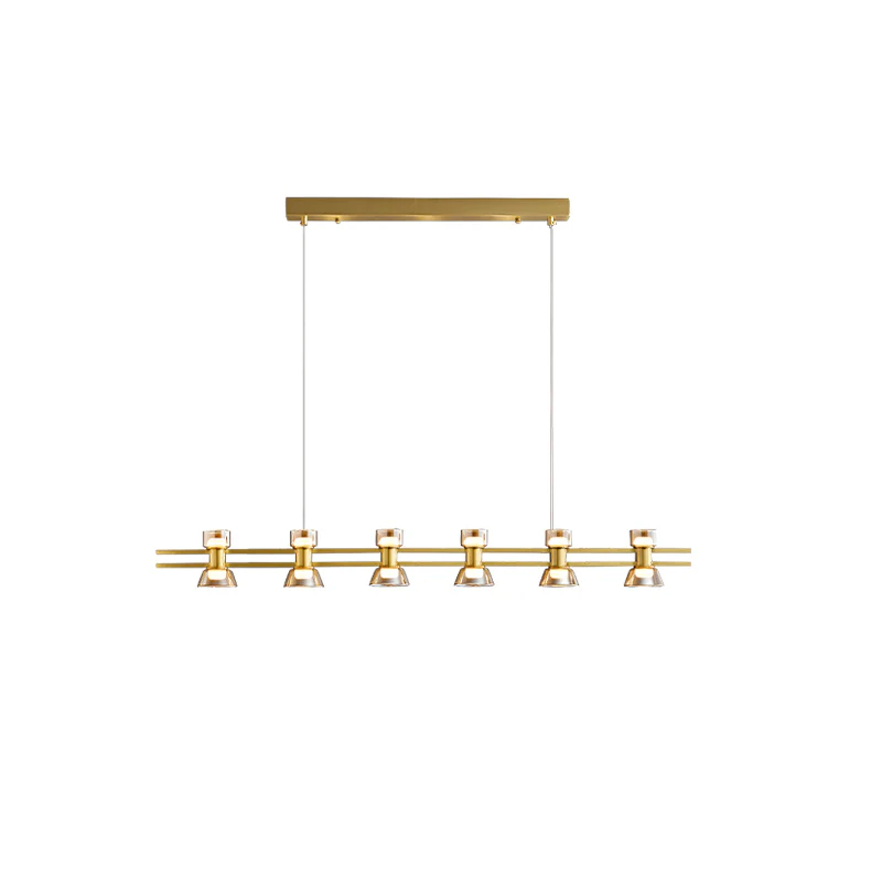 WOMO Brass Linear Chandelier-WM2225 - Image 57