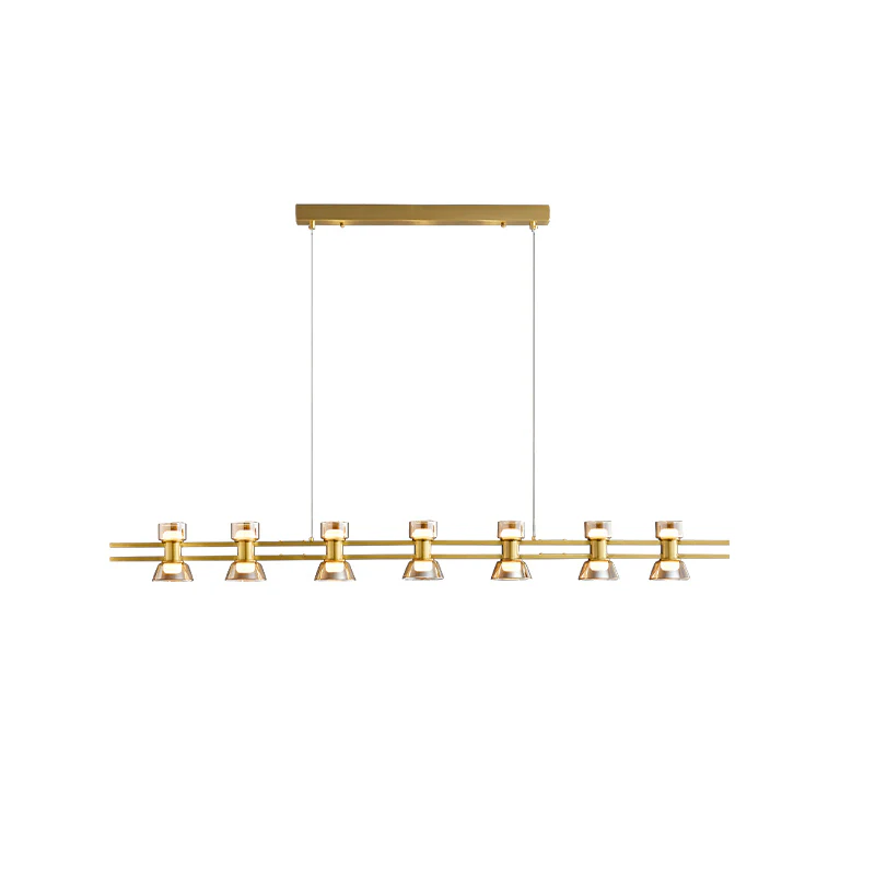 WOMO Brass Linear Chandelier-WM2225 - Image 59