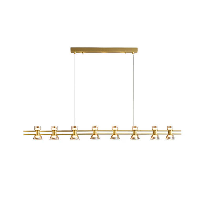 WOMO Brass Linear Chandelier-WM2225 - Image 61