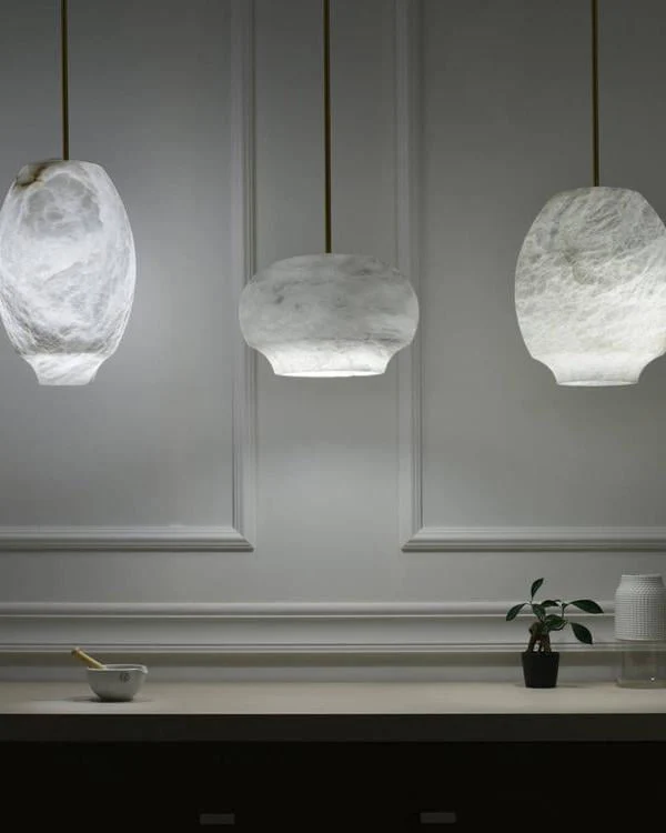 WOMO Camille Alabaster Pendant Light-WM2895 - Image 7