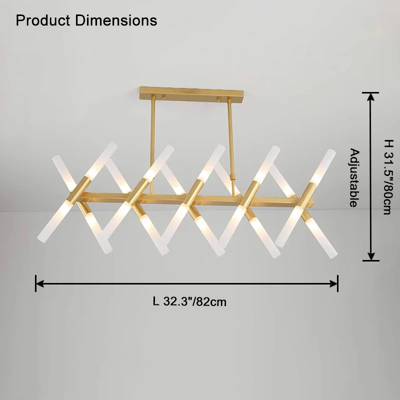 WOMO Candle Linear Chandelier-WM2805 - Image 21