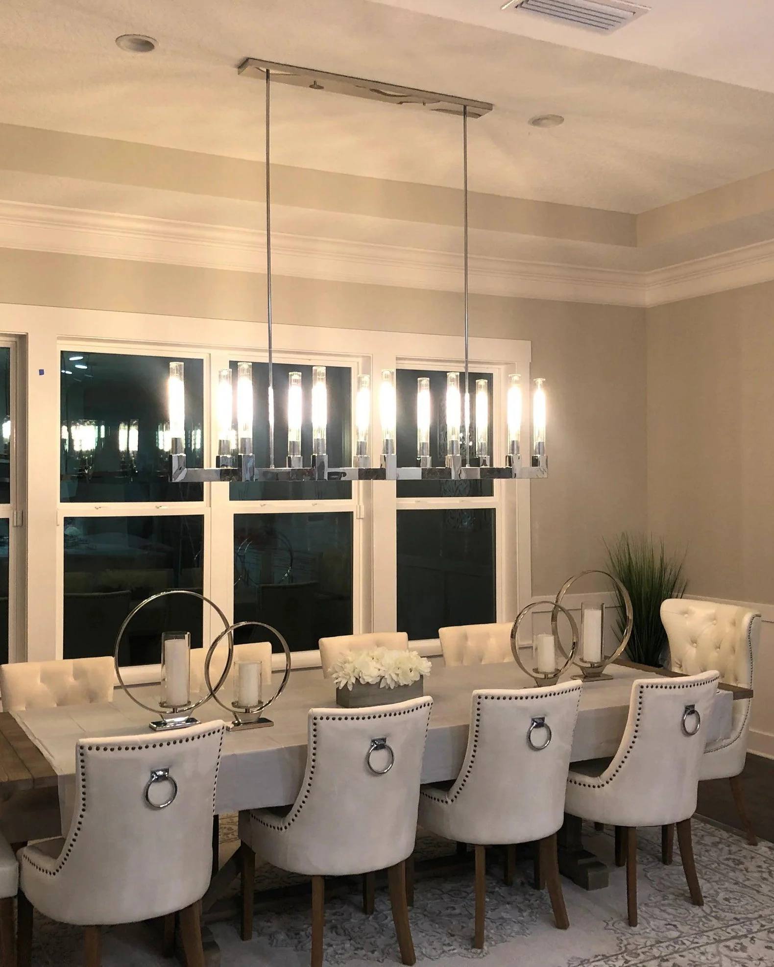 WOMO Candle Linear Chandelier-WM2816 - Image 3