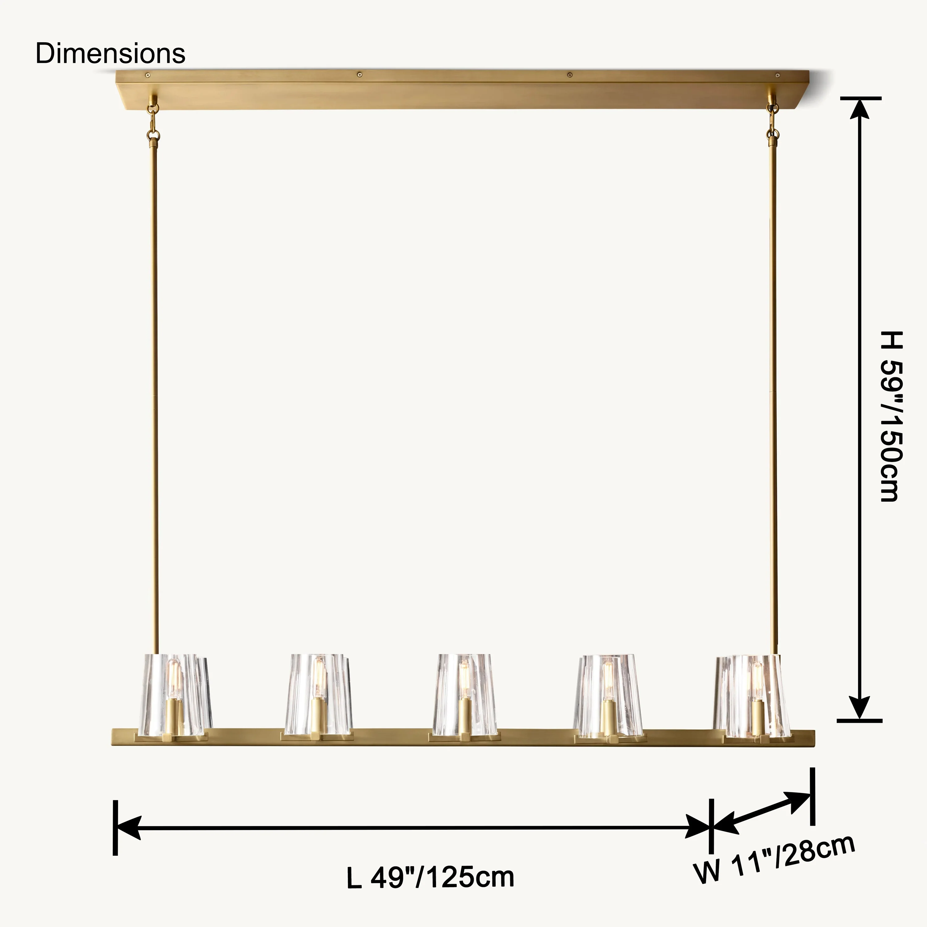 WOMO Candle Linear Chandelier-WM2930 - Image 14