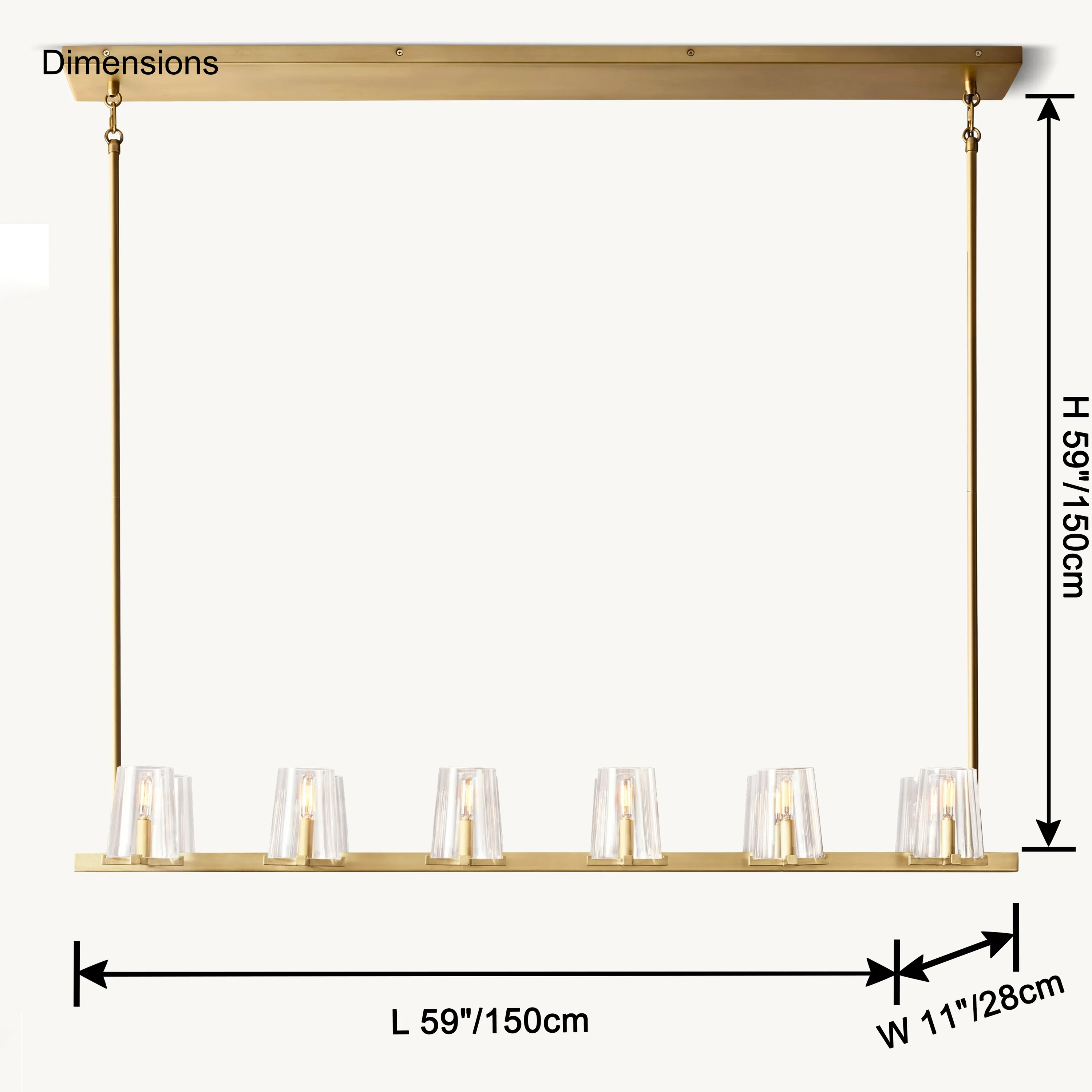 WOMO Candle Linear Chandelier-WM2930 - Image 16