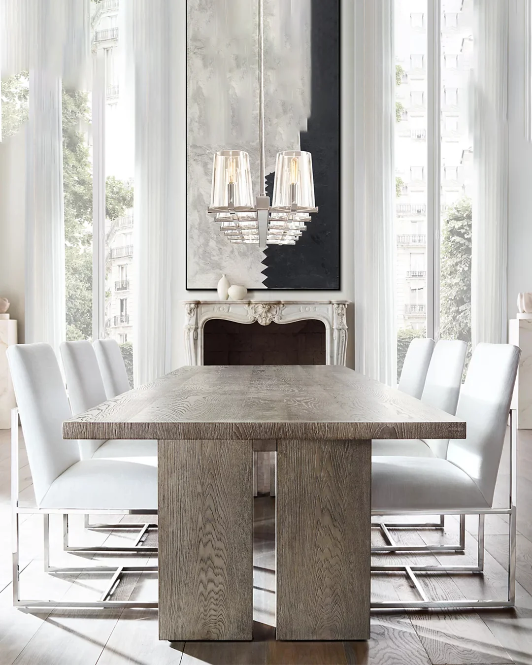 WOMO Candle Linear Chandelier-WM2930 - Image 3