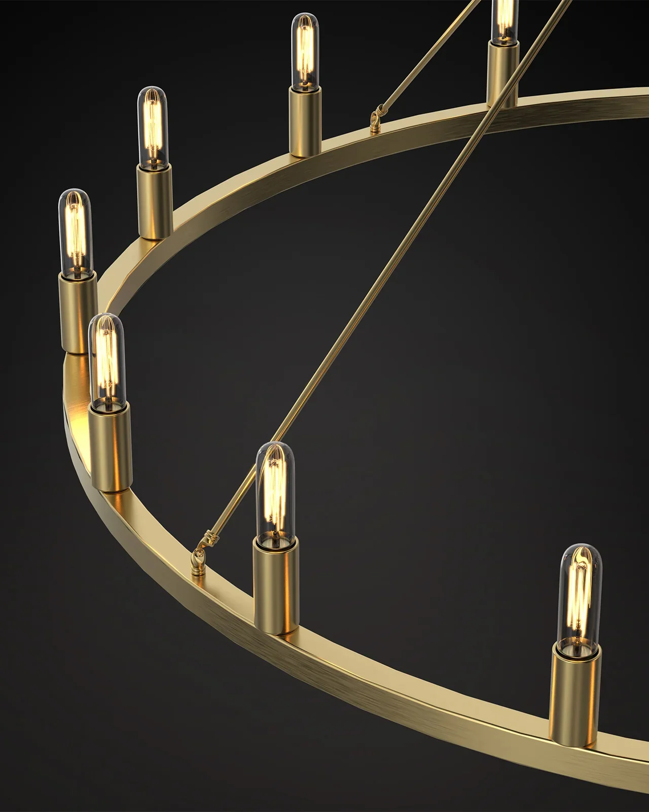 WOMO Candle Round Chandelier-WM2818 - Image 11
