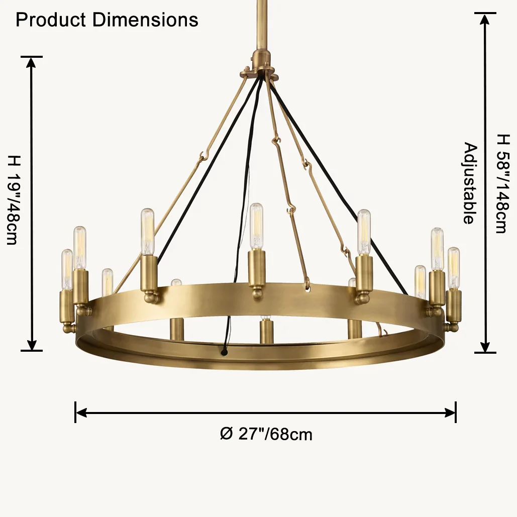 WOMO Candle Round Chandelier-WM2818 - Image 23
