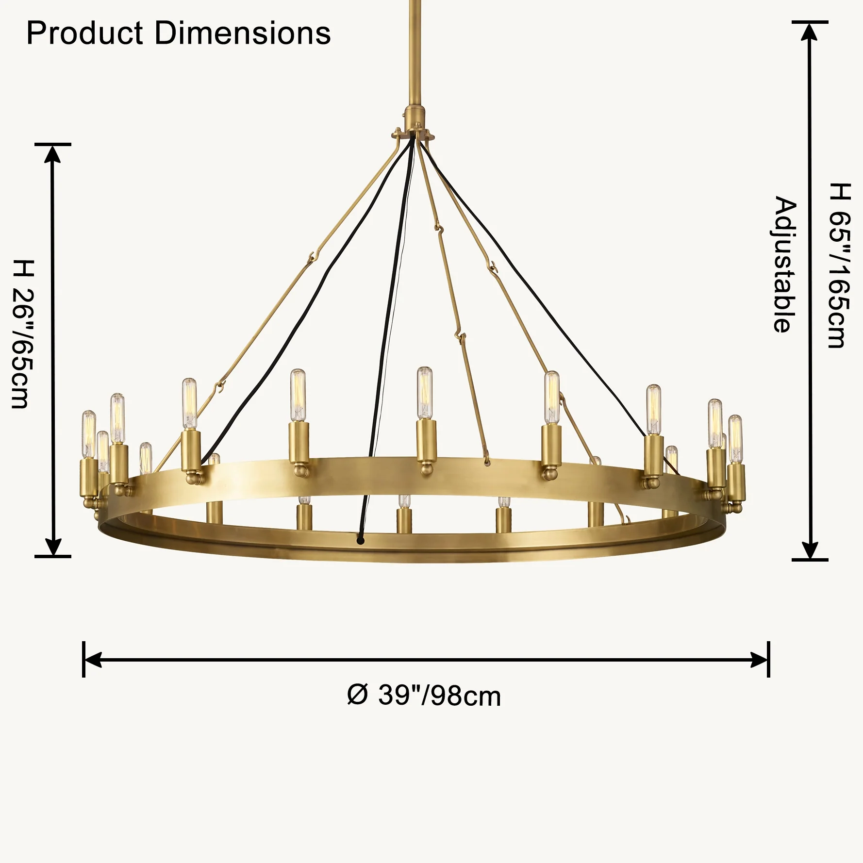 WOMO Candle Round Chandelier-WM2818 - Image 25