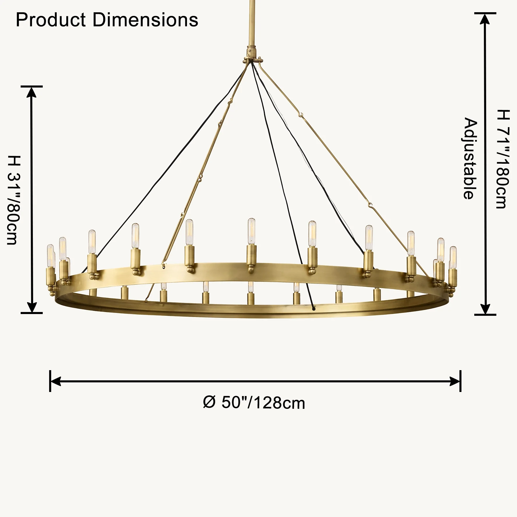 WOMO Candle Round Chandelier-WM2818 - Image 27