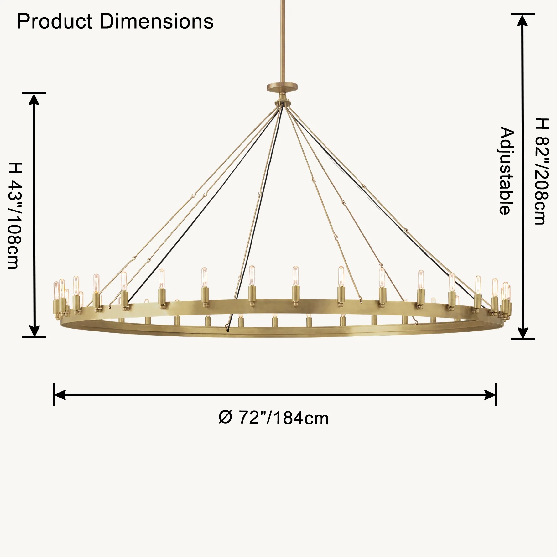 WOMO Candle Round Chandelier-WM2818 - Image 31