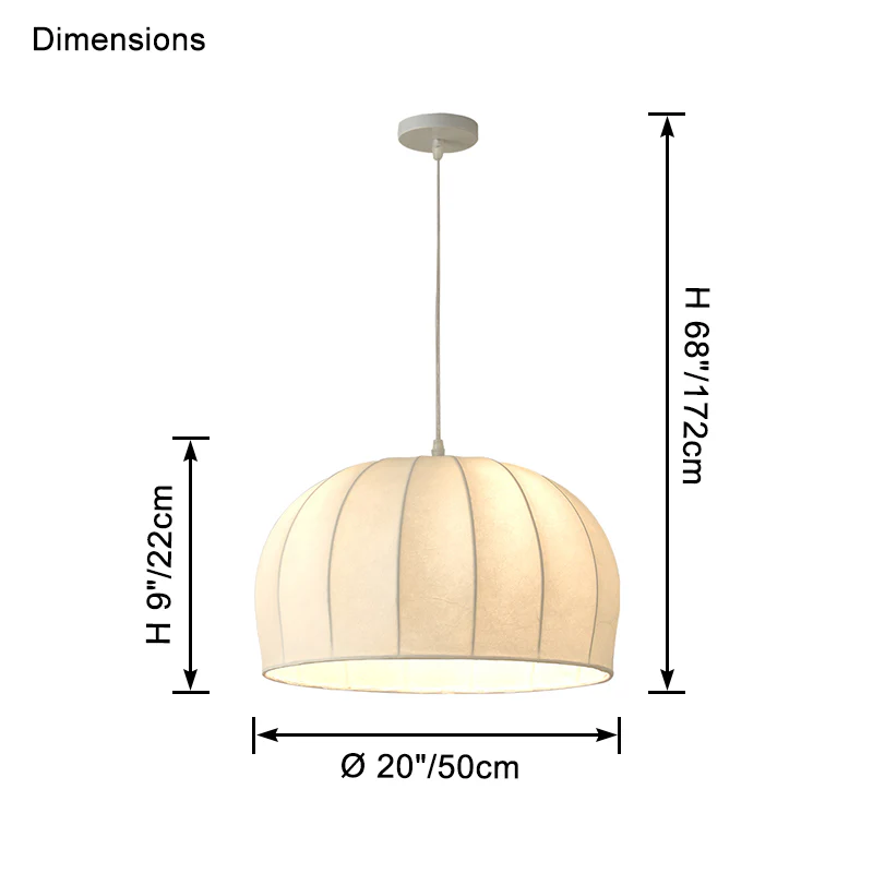 WOMO Cap Silk Pendant Light-WM2967 - Image 12