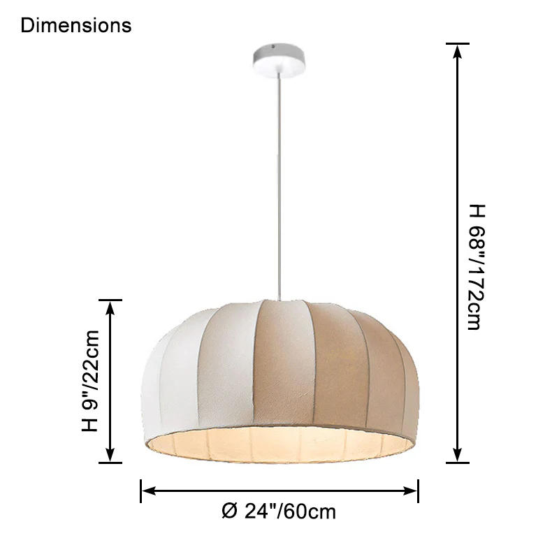 WOMO Cap Silk Pendant Light-WM2967 - Image 14