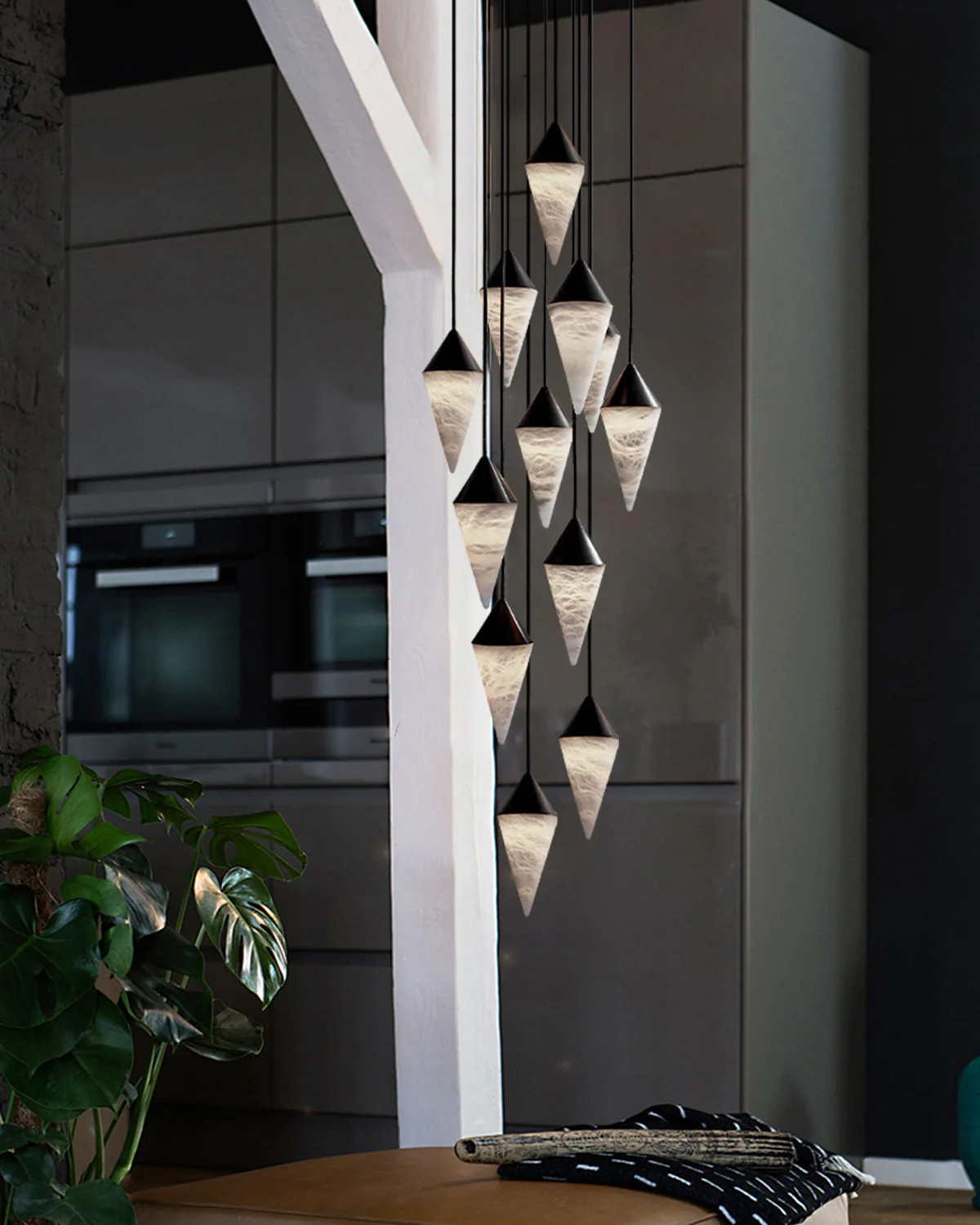 WOMO Cascading Alabaster Staircase Chandelier-WM2862 - Image 12