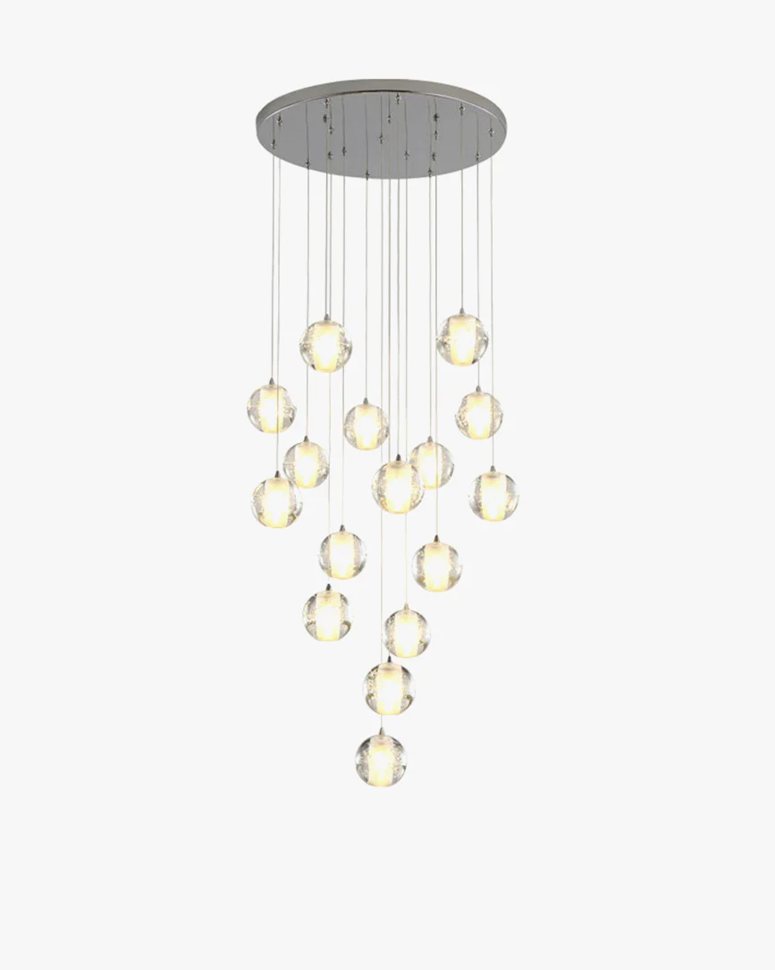 WOMO Glass Ball Rain Chandelier-WM2647