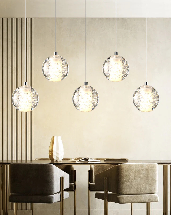WOMO Glass Ball Rain Chandelier-WM2647 - Image 8