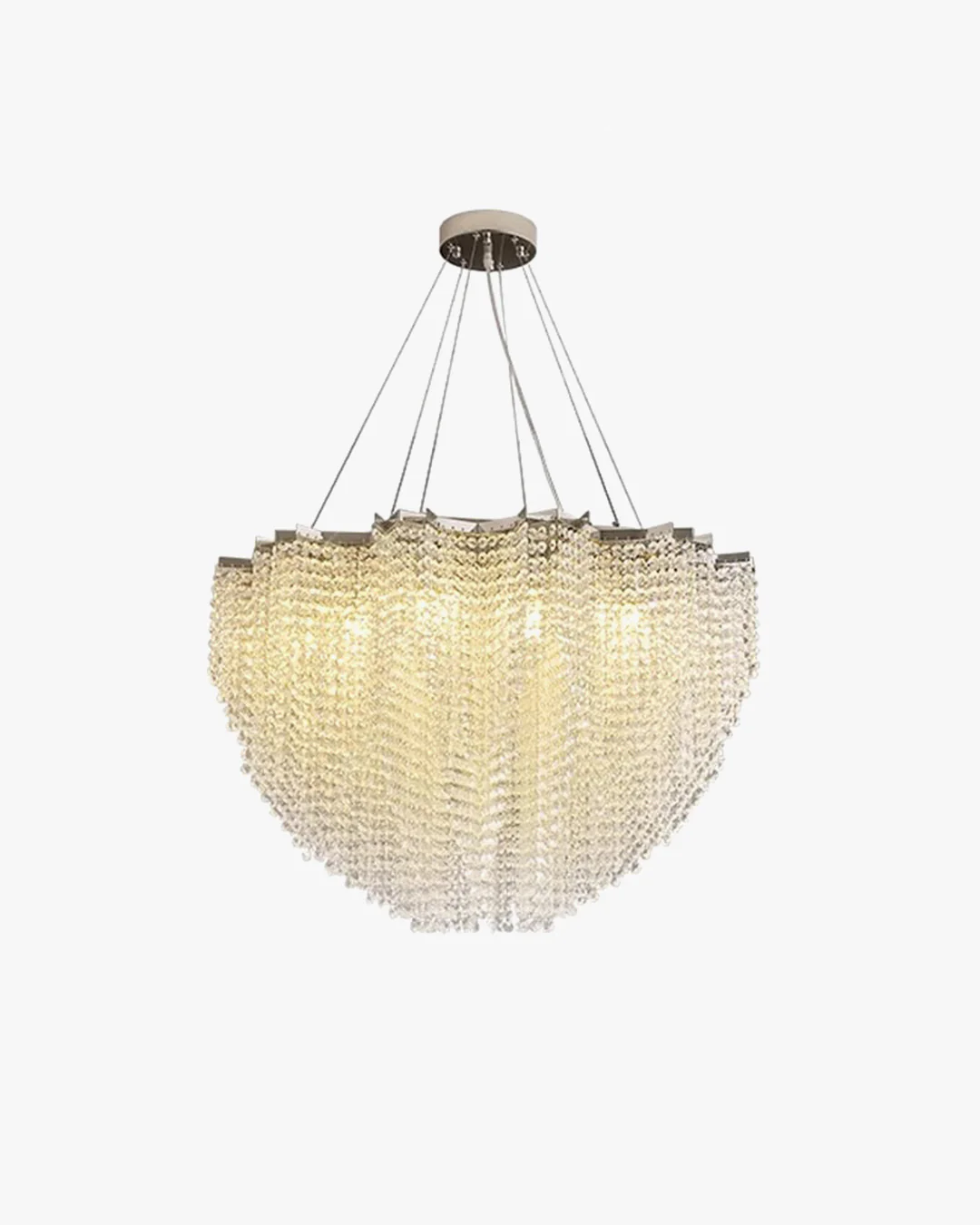 WOMO Cascading Crystal Chandelier-WM2777 - Image 6