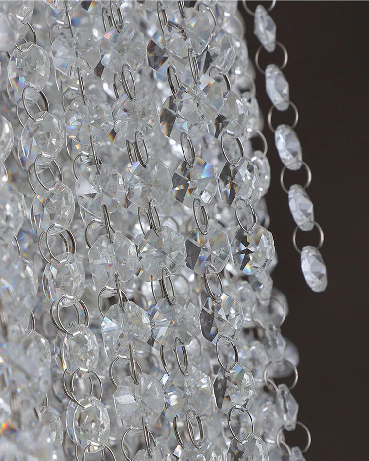 WOMO Cascading Crystal Chandelier-WM2777 - Image 7
