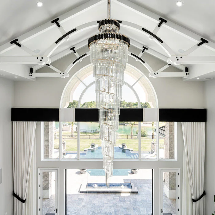 WOMO Cascading Crystal Prism Chandelier-WM2570 - Image 33