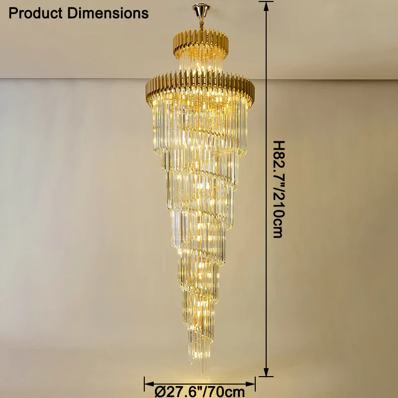 WOMO Cascading Crystal Prism Chandelier-WM2570 - Image 40