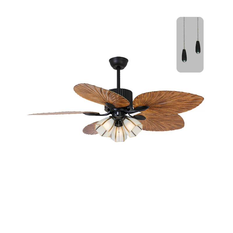 WOMO 52" Tropical Leaf Ceiling Fan Chandelier-WM5012 - Image 17