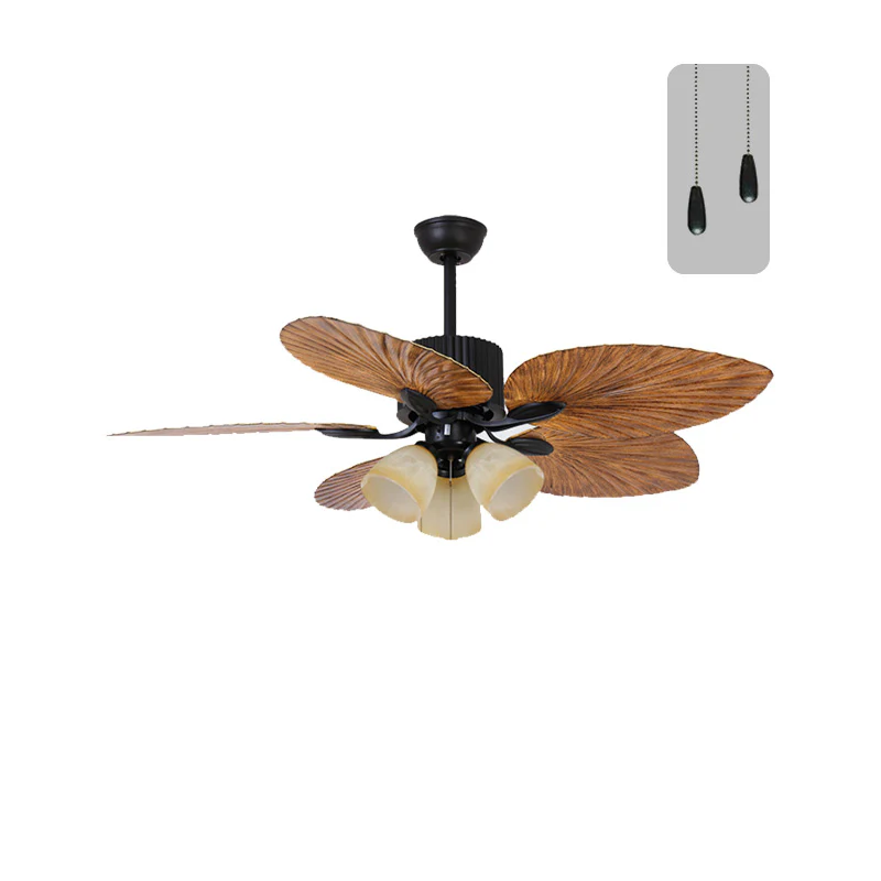 WOMO 52" Tropical Leaf Ceiling Fan Chandelier-WM5012 - Image 21