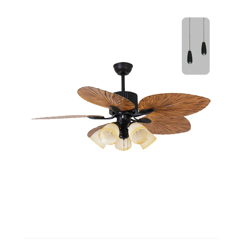 WOMO 52" Tropical Leaf Ceiling Fan Chandelier-WM5012 - Image 23