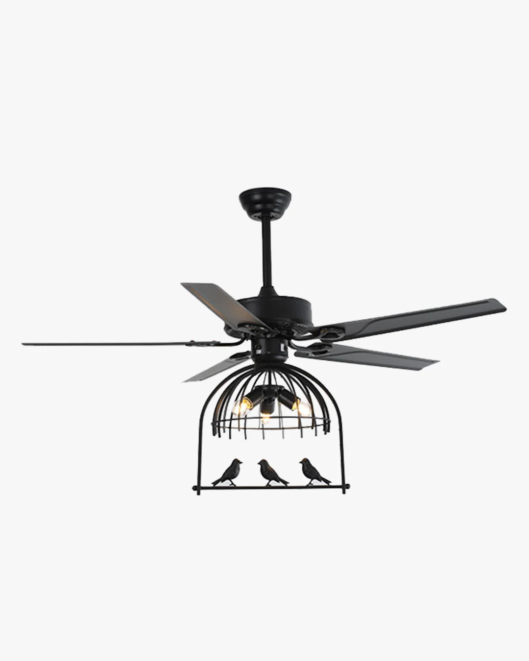 WOMO 52" Vintage Caged Ceiling Fan Chandelier-WM5022 - Image 13