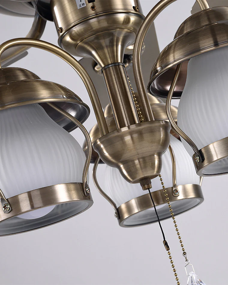 WOMO 52 Vintage Ceiling Fan Chandelier-WM5031 - Image 11