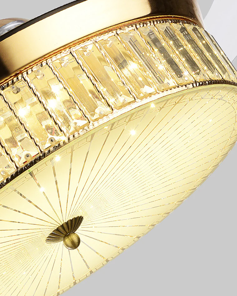 WOMO Crystal Retractable Ceiling Fan Chandelier-WM5036 - Image 12