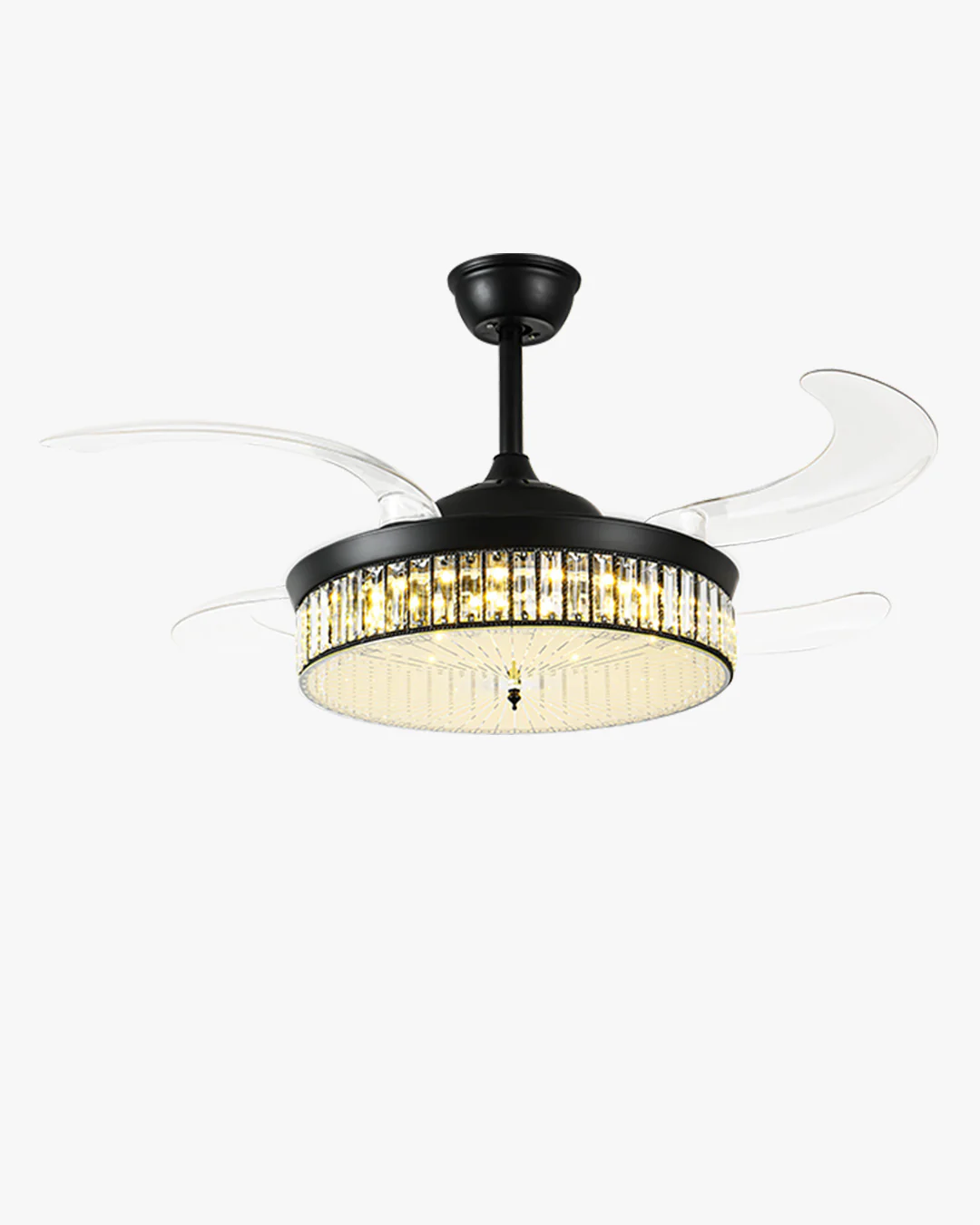WOMO Crystal Retractable Ceiling Fan Chandelier-WM5036 - Image 15