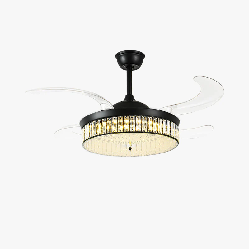 WOMO Crystal Retractable Ceiling Fan Chandelier-WM5036 - Image 18