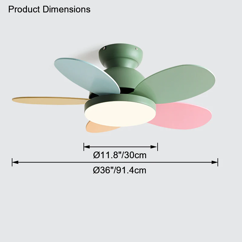 WOMO 36" Scandi Wood Ceiling Fan Lamp-WM5004 - Image 26