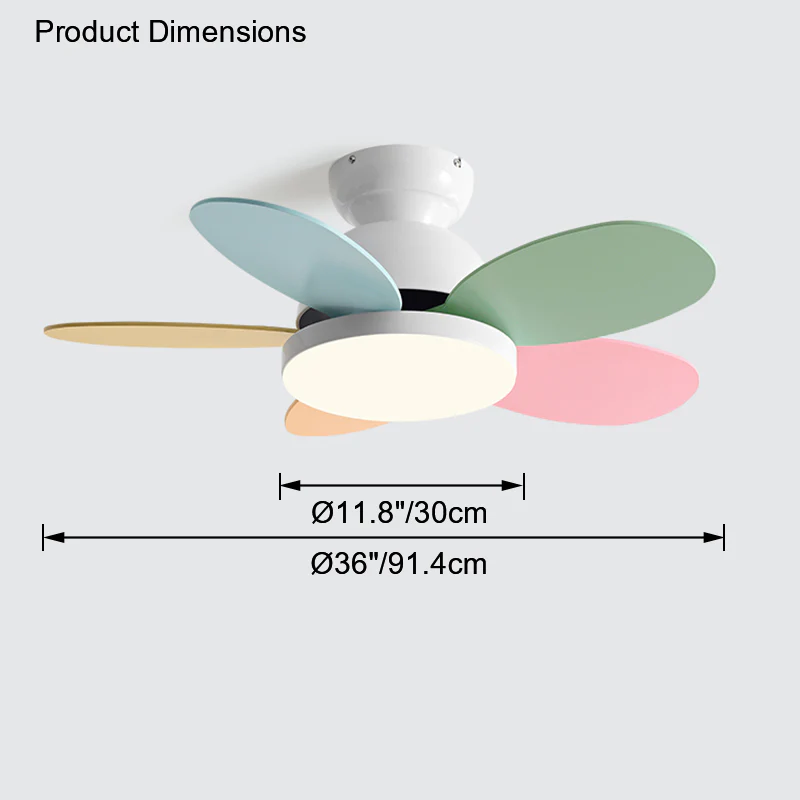 WOMO 36" Scandi Wood Ceiling Fan Lamp-WM5004 - Image 30